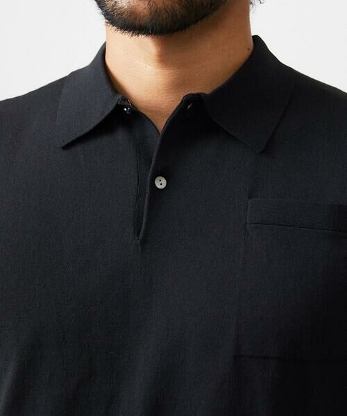 MICHEL KLEIN HOMME / ミッシェルクランオム ニット・セーター | 半袖ニットポロシャツ | 詳細6