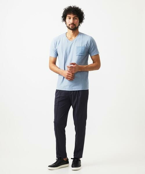 MICHEL KLEIN HOMME / ミッシェルクランオム カットソー | リネン混Vネックカットソー | 詳細1