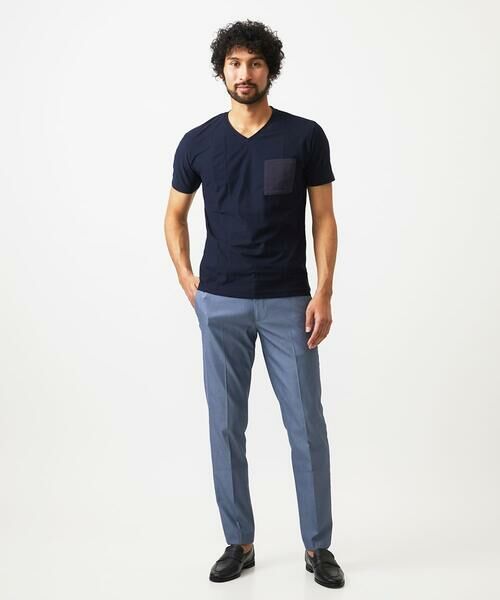 MICHEL KLEIN HOMME / ミッシェルクランオム カットソー | リネン混Vネックカットソー | 詳細3