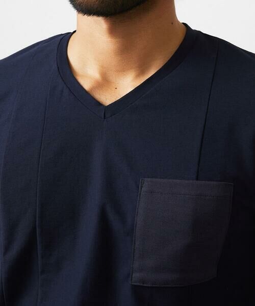 MICHEL KLEIN HOMME / ミッシェルクランオム カットソー | リネン混Vネックカットソー | 詳細7