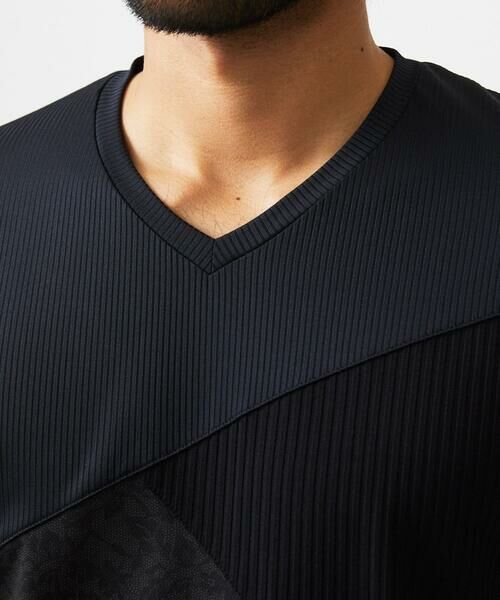 MICHEL KLEIN HOMME / ミッシェルクランオム カットソー | マテリアルブロックVネックカットソー | 詳細5