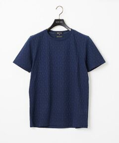 MICHEL KLEIN HOMME / ミッシェルクランオム カットソー | 幾何学柄クルーネック半袖カットソー