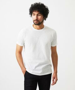 MICHEL KLEIN HOMME / ミッシェルクランオム カットソー | 幾何学柄クルーネック半袖カットソー