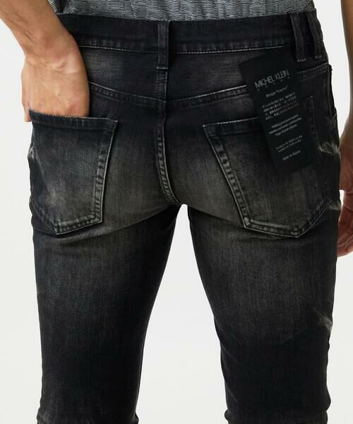 MICHEL KLEIN HOMME / ミッシェルクランオム チノ・ワークパンツ | 【2025年モデル】《日本製》ブラックオーシャンデニムパンツ | 詳細3