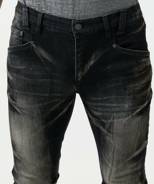 MICHEL KLEIN HOMME / ミッシェルクランオム チノ・ワークパンツ | 【2025年モデル】《日本製》ブラックオーシャンデニムパンツ | 詳細4