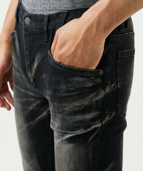 MICHEL KLEIN HOMME / ミッシェルクランオム チノ・ワークパンツ | 【2025年モデル】《日本製》ブラックオーシャンデニムパンツ | 詳細5