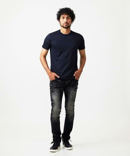 MICHEL KLEIN HOMME / ミッシェルクランオム チノ・ワークパンツ | 【2025年モデル】《日本製》ブラックオーシャンデニムパンツ | 詳細9