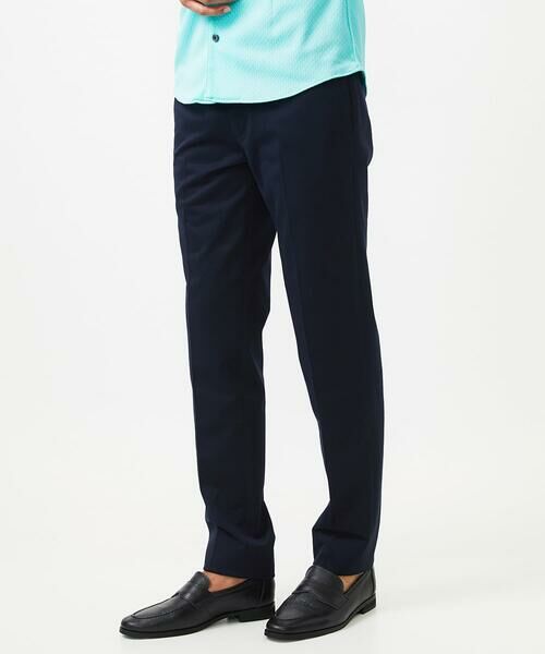 MICHEL KLEIN HOMME / ミッシェルクランオム チノ・ワークパンツ | 【セットアップ】メッシュストレッチスラックスパンツ(ネイビー)