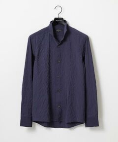 MICHEL KLEIN HOMME / ミッシェルクランオム シャツ・ブラウス | シアーサッカー調長袖シャツ