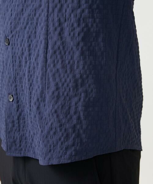 MICHEL KLEIN HOMME / ミッシェルクランオム シャツ・ブラウス | シアーサッカー調長袖シャツ | 詳細7