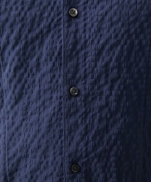 MICHEL KLEIN HOMME / ミッシェルクランオム シャツ・ブラウス | シアーサッカー調長袖シャツ | 詳細8