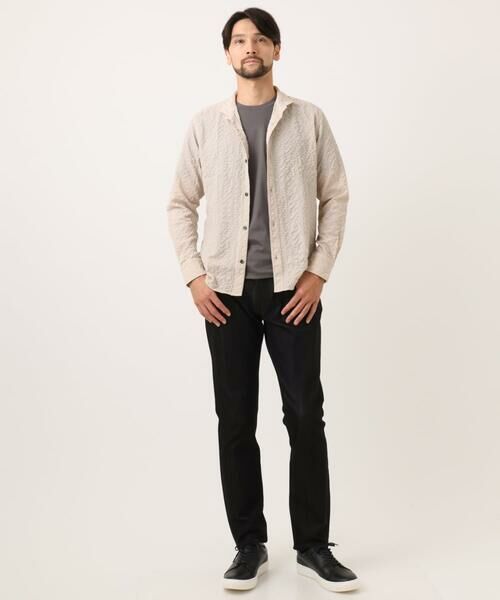 MICHEL KLEIN HOMME / ミッシェルクランオム シャツ・ブラウス | シアーサッカー調長袖シャツ | 詳細12