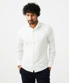 MICHEL KLEIN HOMME / ミッシェルクランオム シャツ・ブラウス | 千鳥柄サッカー長袖シャツ