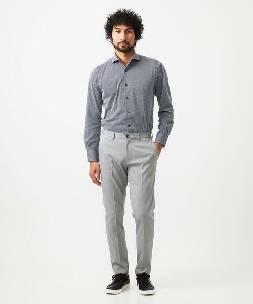 MICHEL KLEIN HOMME / ミッシェルクランオム シャツ・ブラウス | 千鳥柄サッカー長袖シャツ | 詳細4