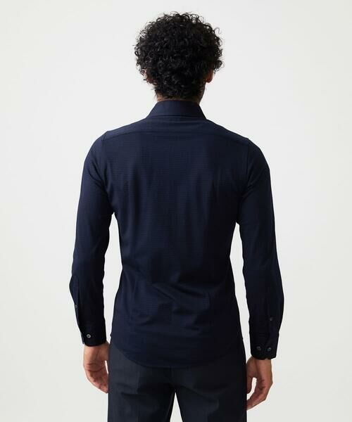 MICHEL KLEIN HOMME / ミッシェルクランオム シャツ・ブラウス | 千鳥柄サッカー長袖シャツ | 詳細10