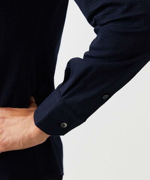 MICHEL KLEIN HOMME / ミッシェルクランオム シャツ・ブラウス | 千鳥柄サッカー長袖シャツ | 詳細12