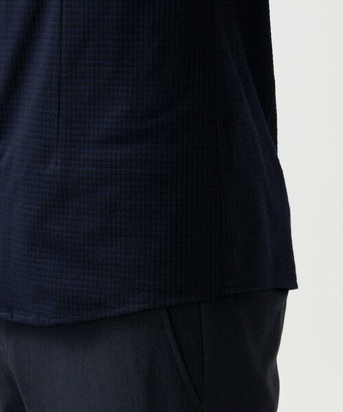 MICHEL KLEIN HOMME / ミッシェルクランオム シャツ・ブラウス | 千鳥柄サッカー長袖シャツ | 詳細13