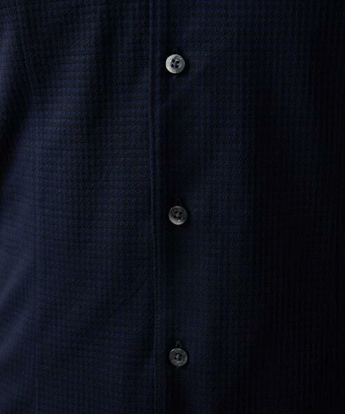 MICHEL KLEIN HOMME / ミッシェルクランオム シャツ・ブラウス | 千鳥柄サッカー長袖シャツ | 詳細14