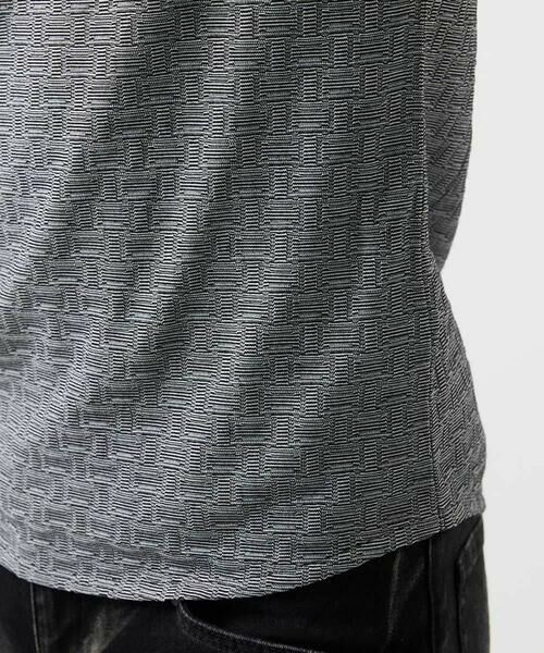 MICHEL KLEIN HOMME / ミッシェルクランオム カットソー | 《日本製》レンガ柄Vネック半袖カットソー | 詳細10