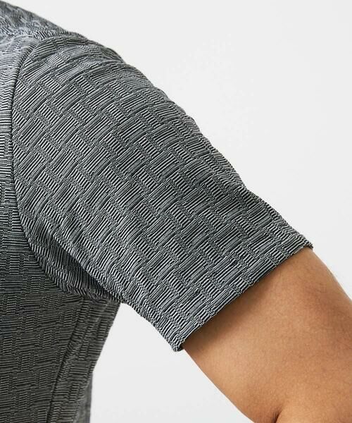 MICHEL KLEIN HOMME / ミッシェルクランオム カットソー | 《日本製》レンガ柄Vネック半袖カットソー | 詳細9