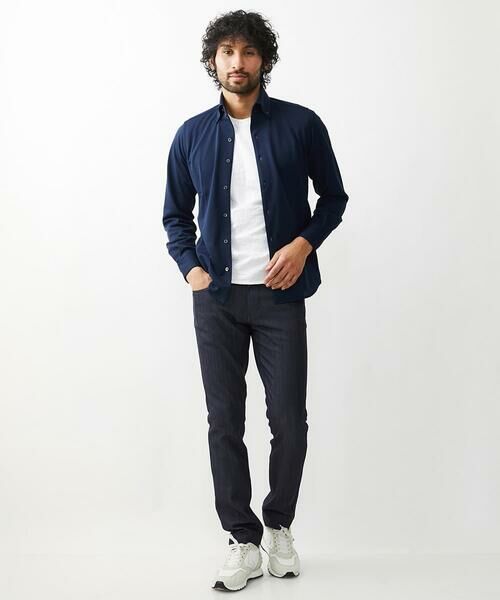 MICHEL KLEIN HOMME / ミッシェルクランオム チノ・ワークパンツ | 【撥水】プレビアシャンブレー5ポケットパンツ | 詳細2