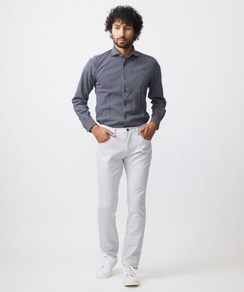 MICHEL KLEIN HOMME / ミッシェルクランオム チノ・ワークパンツ | 【撥水】プレビアシャンブレー5ポケットパンツ | 詳細9