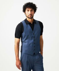 MICHEL KLEIN HOMME / ミッシェルクランオム ベスト | 【セットアップ】デニム調リバーシブルベスト