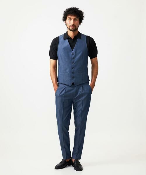 MICHEL KLEIN HOMME / ミッシェルクランオム ベスト | 【セットアップ】デニム調リバーシブルベスト | 詳細2