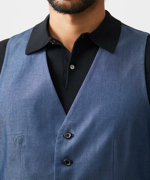 MICHEL KLEIN HOMME / ミッシェルクランオム ベスト | 【セットアップ】デニム調リバーシブルベスト | 詳細6