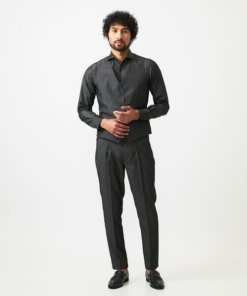 MICHEL KLEIN HOMME / ミッシェルクランオム ベスト | 【セットアップ】デニム調リバーシブルベスト | 詳細13