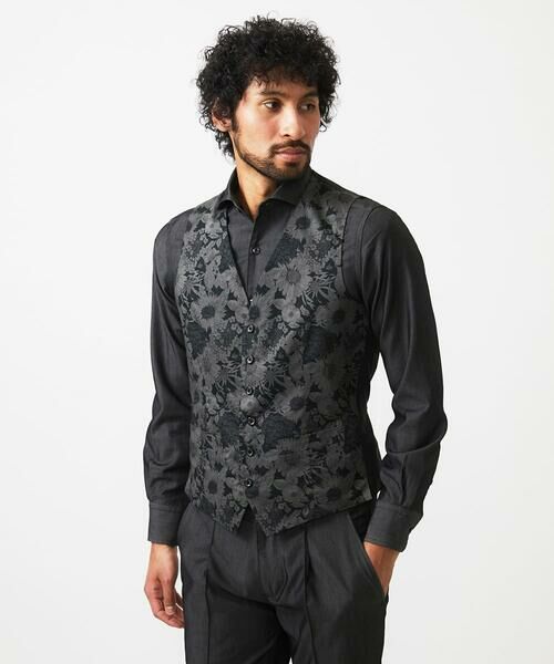 MICHEL KLEIN HOMME / ミッシェルクランオム ベスト | 【セットアップ】デニム調リバーシブルベスト | 詳細14