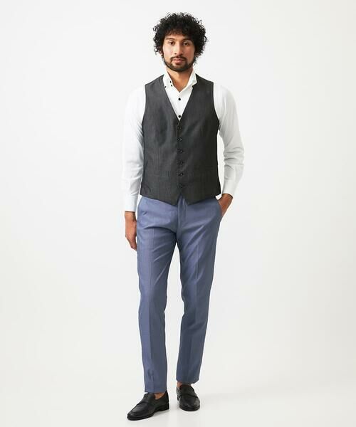 MICHEL KLEIN HOMME / ミッシェルクランオム ベスト | 【セットアップ】デニム調リバーシブルベスト | 詳細17