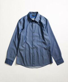 MICHEL KLEIN HOMME / ミッシェルクランオム シャツ・ブラウス | 【セットアップ】デニム調長袖シャツ