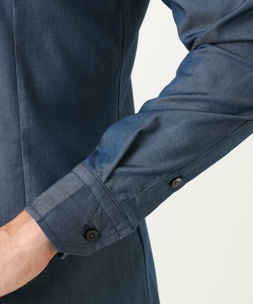 MICHEL KLEIN HOMME / ミッシェルクランオム シャツ・ブラウス | 【セットアップ】デニム調長袖シャツ | 詳細10