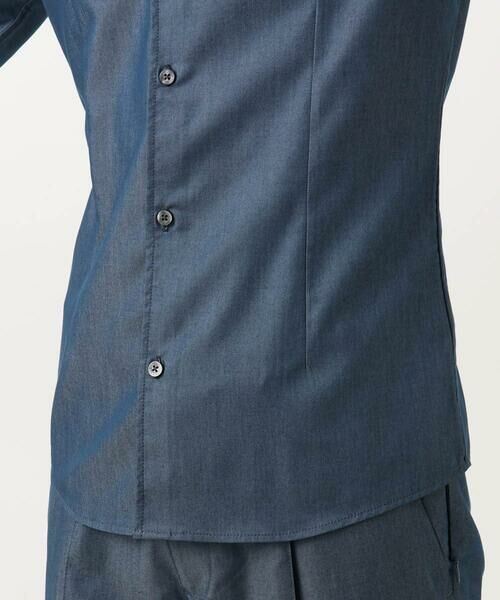 MICHEL KLEIN HOMME / ミッシェルクランオム シャツ・ブラウス | 【セットアップ】デニム調長袖シャツ | 詳細11