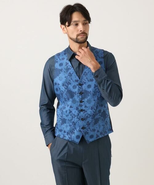 MICHEL KLEIN HOMME / ミッシェルクランオム シャツ・ブラウス | 【セットアップ】デニム調長袖シャツ | 詳細5