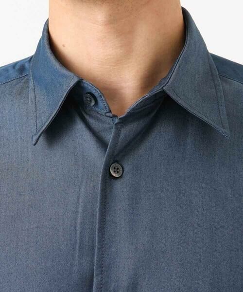 MICHEL KLEIN HOMME / ミッシェルクランオム シャツ・ブラウス | 【セットアップ】デニム調長袖シャツ | 詳細9