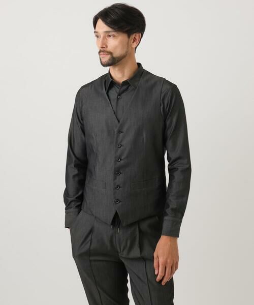 MICHEL KLEIN HOMME / ミッシェルクランオム シャツ・ブラウス | 【セットアップ】デニム調長袖シャツ | 詳細14