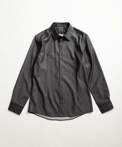 MICHEL KLEIN HOMME / ミッシェルクランオム シャツ・ブラウス | 【セットアップ】デニム調長袖シャツ | 詳細16