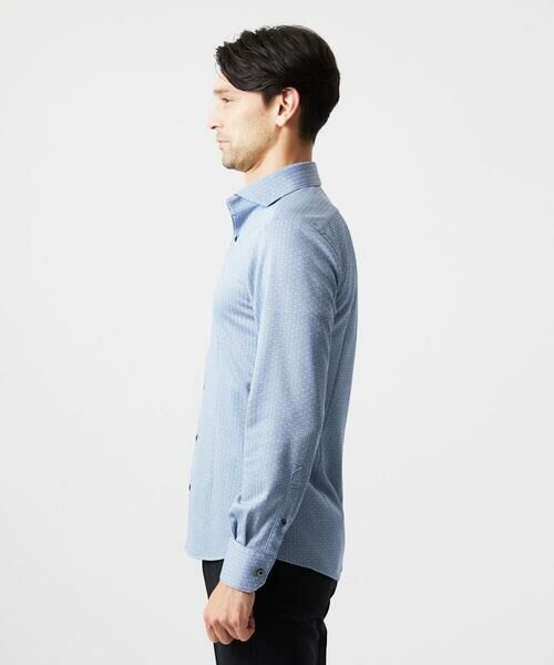 MICHEL KLEIN HOMME / ミッシェルクランオム シャツ・ブラウス | 《日本製》ジャガード長袖シャツ | 詳細3