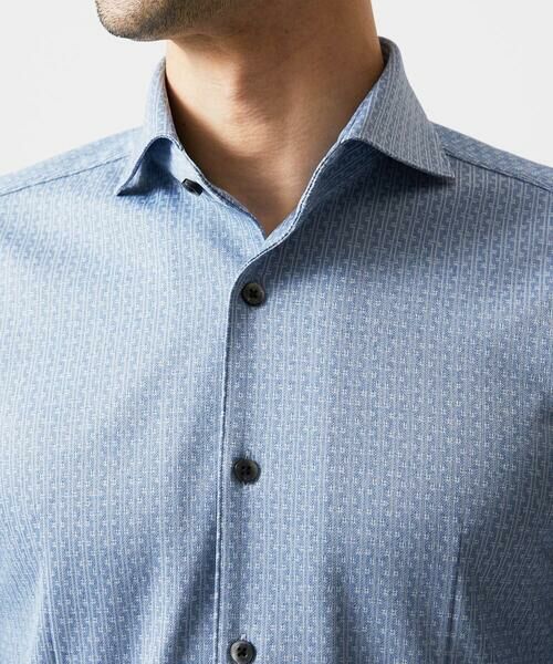 MICHEL KLEIN HOMME / ミッシェルクランオム シャツ・ブラウス | 《日本製》ジャガード長袖シャツ | 詳細5