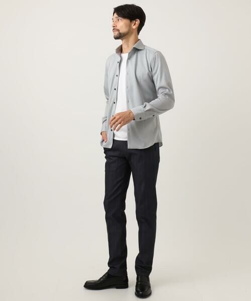 MICHEL KLEIN HOMME / ミッシェルクランオム シャツ・ブラウス | 《日本製》ジャガード長袖シャツ | 詳細16