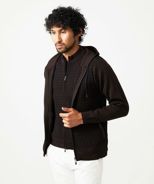 MICHEL KLEIN HOMME / ミッシェルクランオム ニット・セーター | 【セットアップ】ニットジップアップパーカー | 詳細2