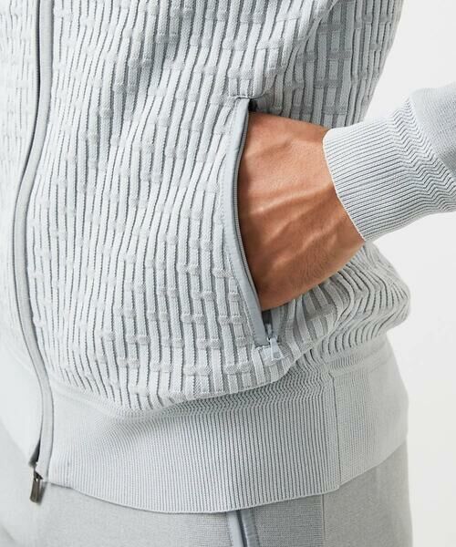 MICHEL KLEIN HOMME / ミッシェルクランオム ニット・セーター | 【セットアップ】ニットジップアップパーカー | 詳細10