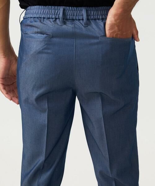 MICHEL KLEIN HOMME / ミッシェルクランオム チノ・ワークパンツ | 【セットアップ】デニム調ワンタックイージーパンツ | 詳細3