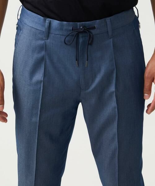 MICHEL KLEIN HOMME / ミッシェルクランオム チノ・ワークパンツ | 【セットアップ】デニム調ワンタックイージーパンツ | 詳細4