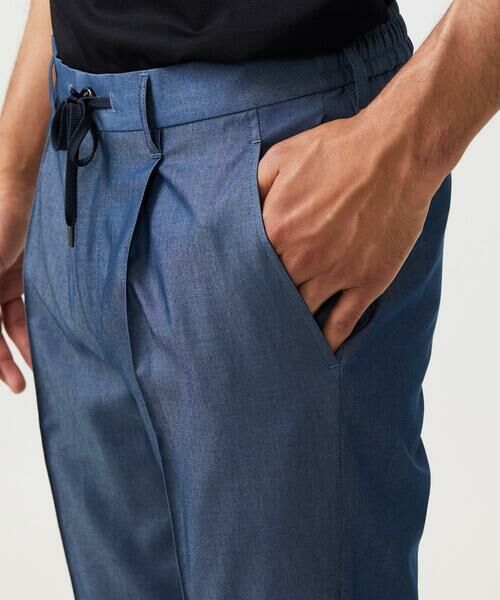 MICHEL KLEIN HOMME / ミッシェルクランオム チノ・ワークパンツ | 【セットアップ】デニム調ワンタックイージーパンツ | 詳細5
