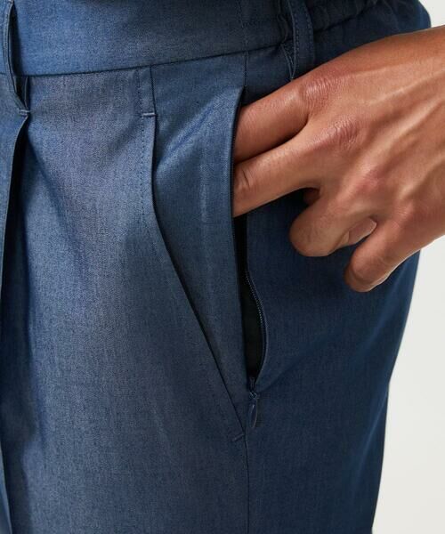 MICHEL KLEIN HOMME / ミッシェルクランオム チノ・ワークパンツ | 【セットアップ】デニム調ワンタックイージーパンツ | 詳細7