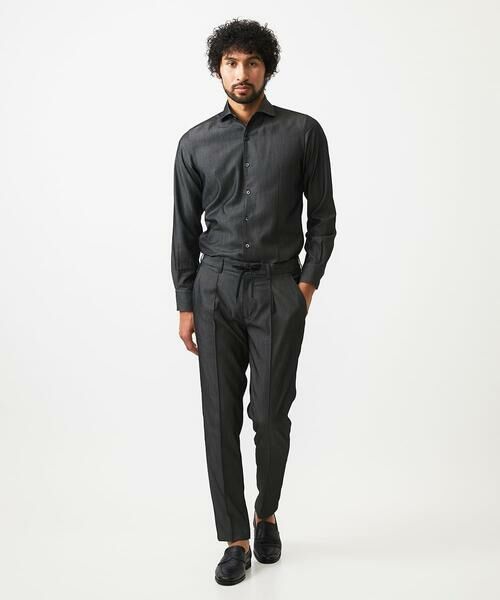 MICHEL KLEIN HOMME / ミッシェルクランオム チノ・ワークパンツ | 【セットアップ】デニム調ワンタックイージーパンツ | 詳細13