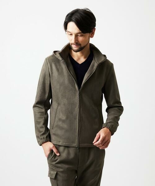 MICHEL KLEIN HOMME / ミッシェルクランオム その他アウター | 【セットアップ】スエード調パーカーブルゾン | 詳細2